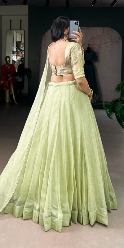 Pista Allen Crush Bead Sequins Work Lehenga Choli | Lehenga, Bollywood Lehenga, Creative Lehenga, Designer Lehenga, Embroidered Lehenga, Party Wear Lehenga