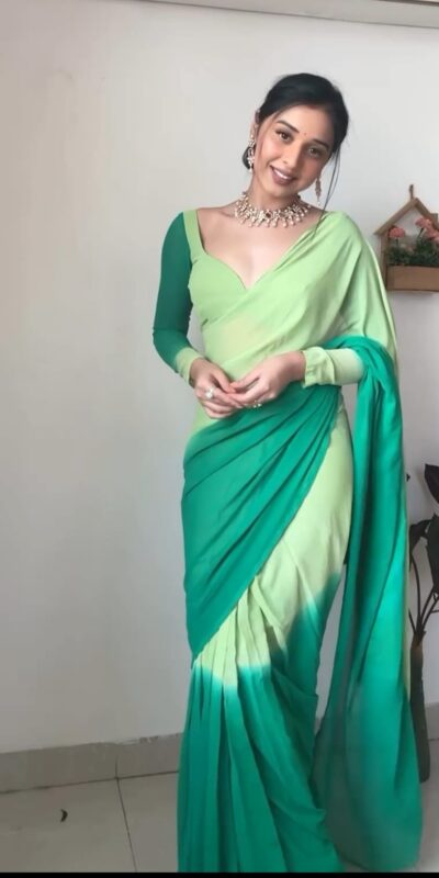 Pista And Green Georgette Silk Multi Combination All Over The Saree | Sarees, Bollywood Sarees, Creative Sarees, Designer Sarees, Embroidered Sarees, Ethnic Saree, Modern Digital sarees, Party Wear Sarees