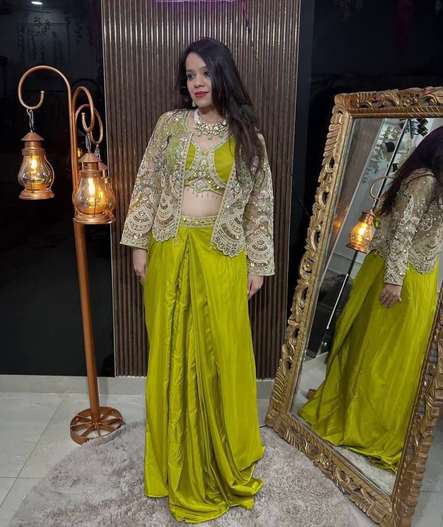 Pista Butterfly Net Sequins Embroidery Work Dhoti Suit | Jump Suits, Tops & Bottoms, Track Suits, Salwar suit, Casual Suits, Creative suits, Designer Suits, Palazzo Suits, Party Wear Suits, Patiala Suits, Straight Suits, Trendy Wear