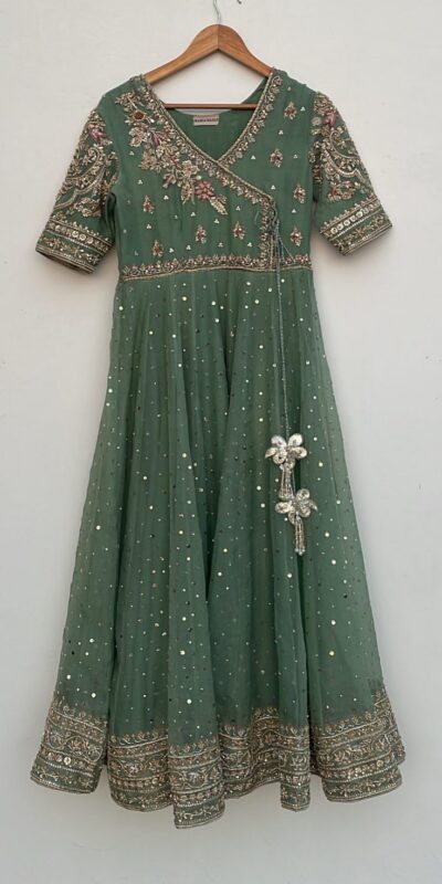 Pista Chinon Lace Embroidery Work Gown | Gowns, Bollywood Gowns, Creative Gowns, Designer Gowns, Embroidered Gowns, Party Wear Gowns