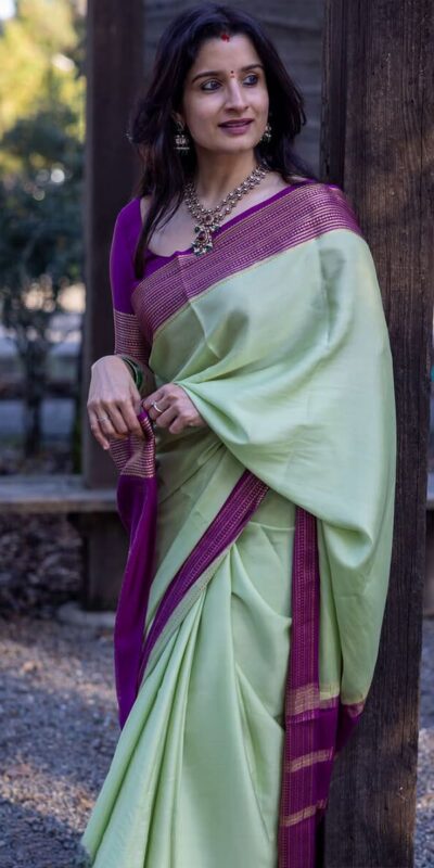 Pista Soft Lichi Silk Jacquard Border Saree | Sarees, Bollywood Sarees, Creative Sarees, Designer Sarees, Embroidered Sarees, Ethnic Saree, Modern Digital sarees, Party Wear Sarees