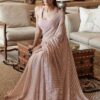 Pretty Light Pink Heavy Sequins Work Saree | Sarees, Bollywood Sarees, Creative Sarees, Designer Sarees, Embroidered Sarees, Ethnic Saree, Party Wear Sarees