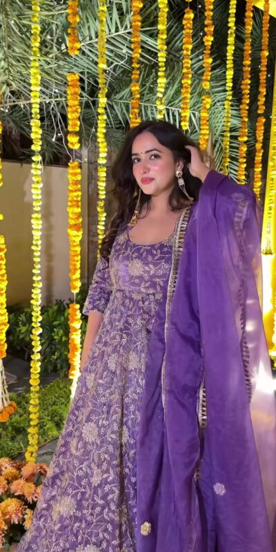 Purple Crunchy Silk Embroidery Work Anarkali Suit | Anarkali Suits, Bollywood Anarkali, Creative-Anarkali, Designer Anarkali, Embroidered Anarkali, Party Wear Anarkali