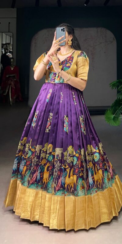 Purple Dola Silk Weaving Work Gown | Gowns, Bollywood Gowns, Creative Gowns, Designer Gowns, Embroidered Gowns, Party Wear Gowns