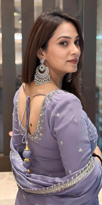 Purple Georgette Sequences Work Pearl Real Mirror Salwar Suit | Jump Suits, Salwar suit, Casual Suits, Creative suits, Designer Suits, Palazzo Suits, Party Wear Suits, Patiala Suits, Straight Suits