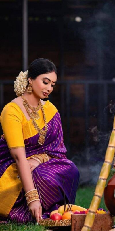 Purple Lichi Silk Rich Pallu Saree | Sarees, Bollywood Sarees, Creative Sarees, Designer Sarees, Embroidered Sarees, Ethnic Saree, Modern Digital sarees, Party Wear Sarees