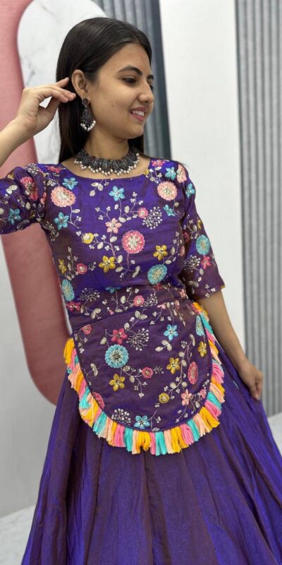 Purple Pure Fendy Thread Work Lehenga Choli | Lehenga, Bollywood Lehenga, Creative Lehenga, Designer Lehenga, Embroidered Lehenga, Party Wear Lehenga