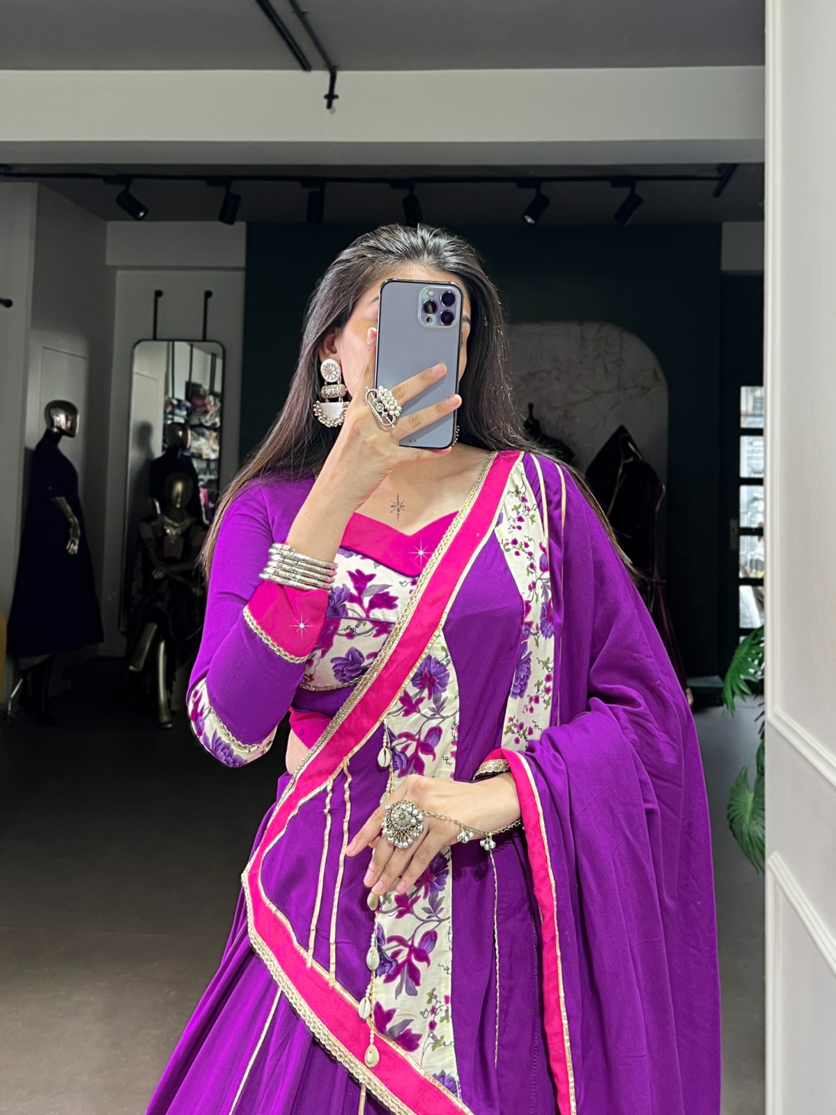 Purple Rayon Printed Lehenga Choli | Lehenga, Bollywood Lehenga, Creative Lehenga, Designer Lehenga, Embroidered Lehenga, Party Wear Lehenga