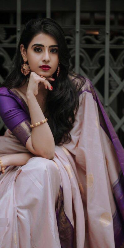 Purple Soft Lichi Silk Rich Pallu Work Saree | Sarees, Bollywood Sarees, Creative Sarees, Designer Sarees, Embroidered Sarees, Ethnic Saree, Modern Digital sarees, Party Wear Sarees