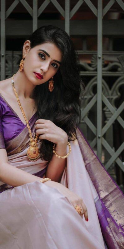 Purple Soft Lichi Silk Rich Pallu Work Saree | Sarees, Bollywood Sarees, Creative Sarees, Designer Sarees, Embroidered Sarees, Ethnic Saree, Modern Digital sarees, Party Wear Sarees