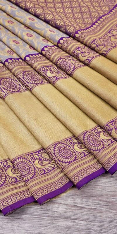 Purple Soft Lichi Silk Work Saree | Sarees, Bollywood Sarees, Creative Sarees, Designer Sarees, Embroidered Sarees, Ethnic Saree, Modern Digital sarees, Party Wear Sarees