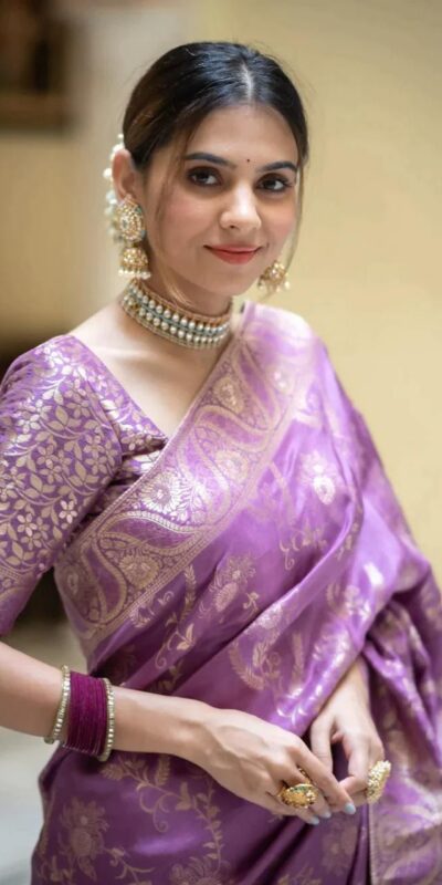 Purple Soft Litchi Silk All Over Weaving Saree | Sarees, Bollywood Sarees, Creative Sarees, Designer Sarees, Embroidered Sarees, Ethnic Saree, Modern Digital sarees, Party Wear Sarees