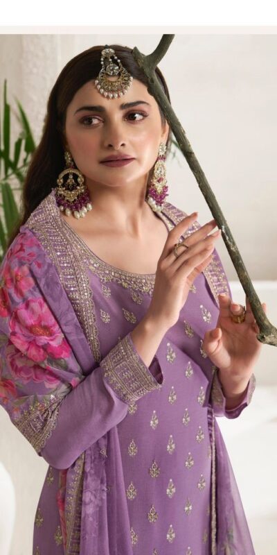 Purple Viscose Chinon Embroidered Sequence Salwar Suit | Salwar suit, Casual Suits, Creative suits, Designer Suits, Palazzo Suits, Party Wear Suits, Patiala Suits, Straight Suits