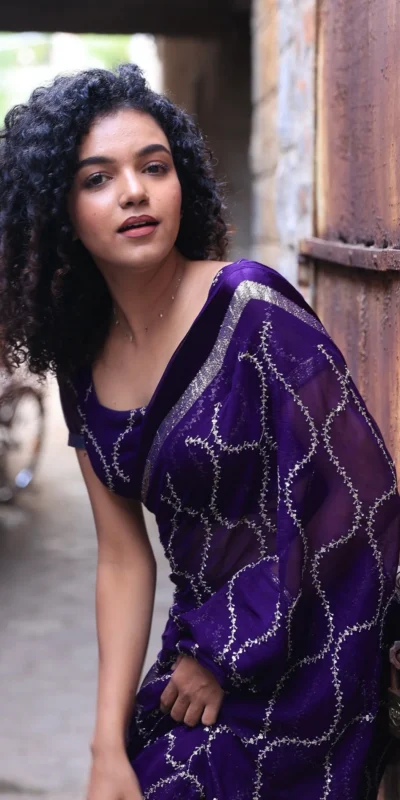 Purple Viscose Satin Sequin Embroidery Work Saree | Sarees, Bollywood Sarees, Creative Sarees, Designer Sarees, Embroidered Sarees, Ethnic Saree, Modern Digital sarees, Party Wear Sarees