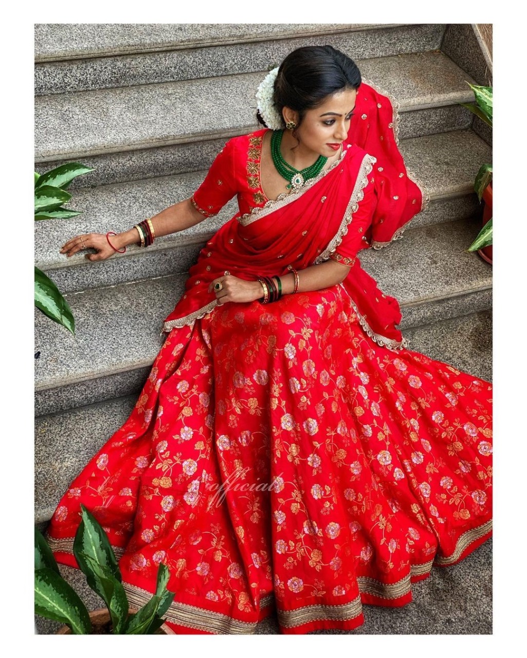 Red Banarasi Jacquard Silk Sequence Work Lehenga Choli | Lehenga, Bollywood Lehenga, Creative Lehenga, Designer Lehenga, Embroidered Lehenga, Party Wear Lehenga