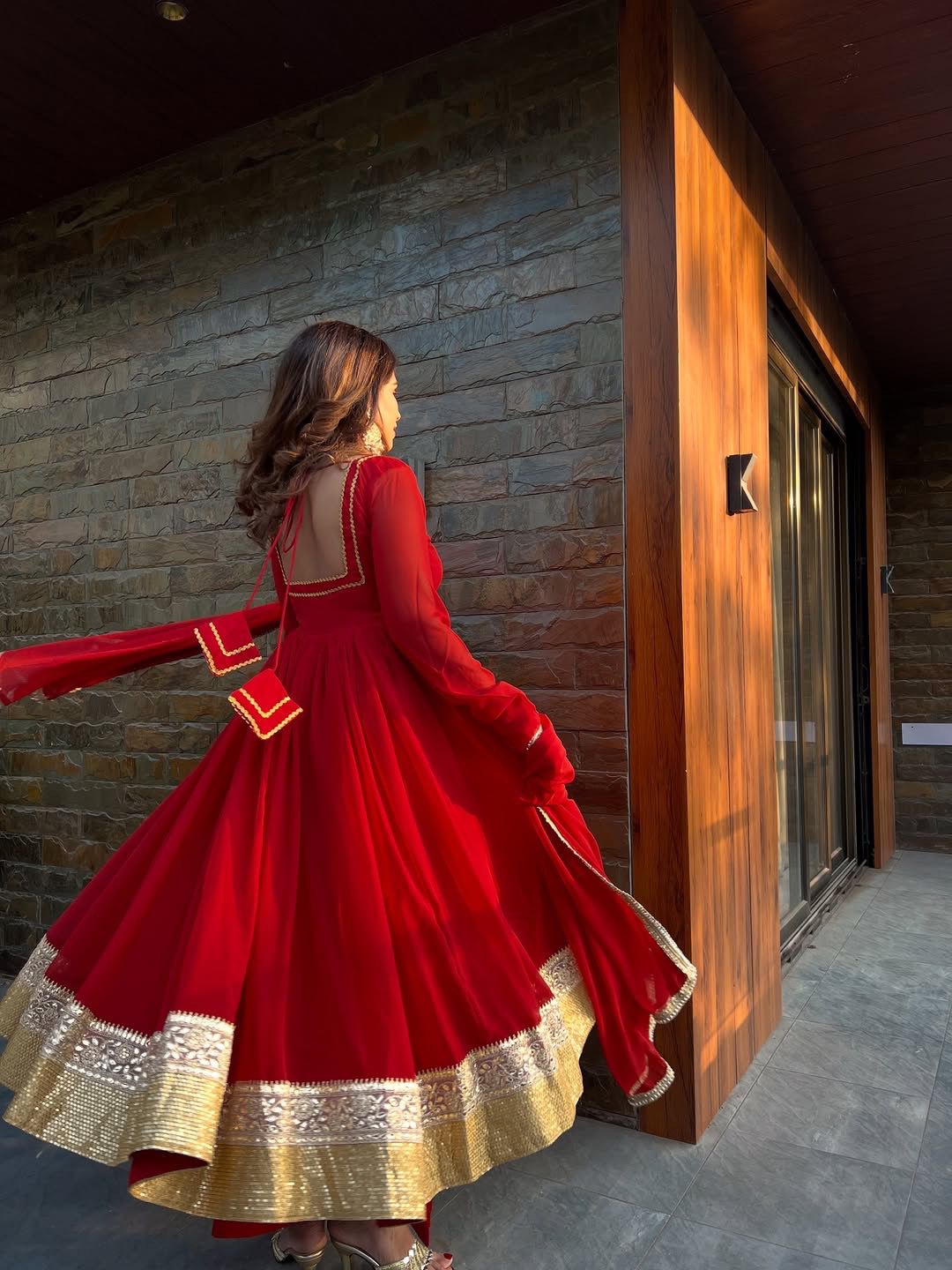 Red Blooming Gorgette Lace Work Salwar Suit | Jump Suits, Salwar suit, Casual Suits, Creative suits, Designer Suits, Palazzo Suits, Party Wear Suits, Patiala Suits, Straight Suits