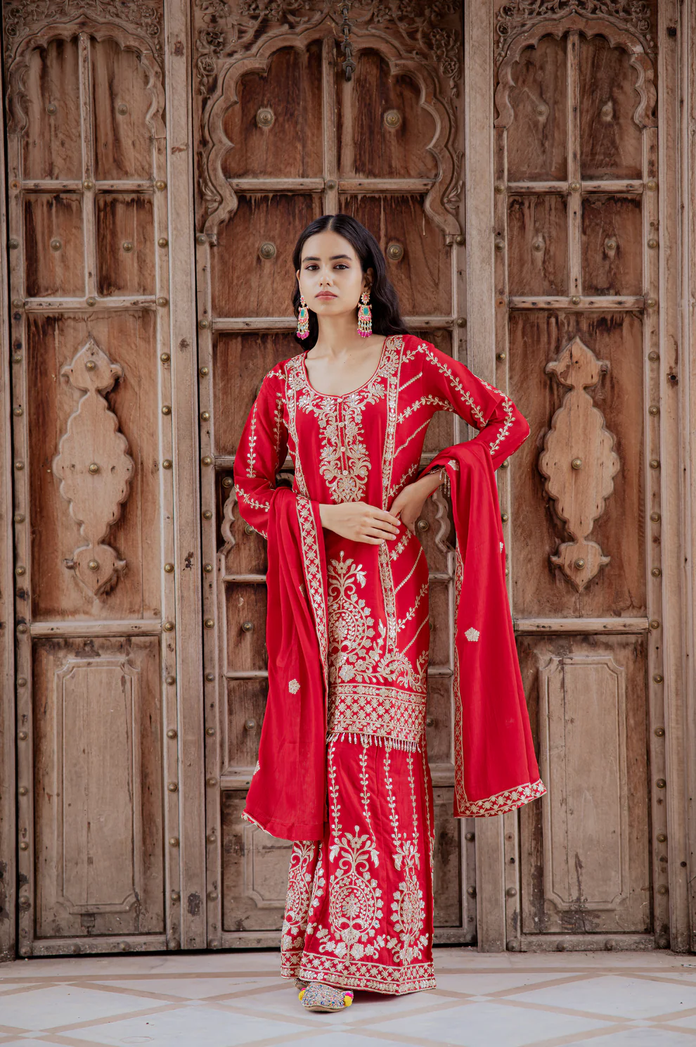 Red Chinon With Sequence Work Salwar Suit | Jump Suits, Salwar suit, Casual Suits, Creative suits, Designer Suits, Palazzo Suits, Party Wear Suits, Patiala Suits, Straight Suits