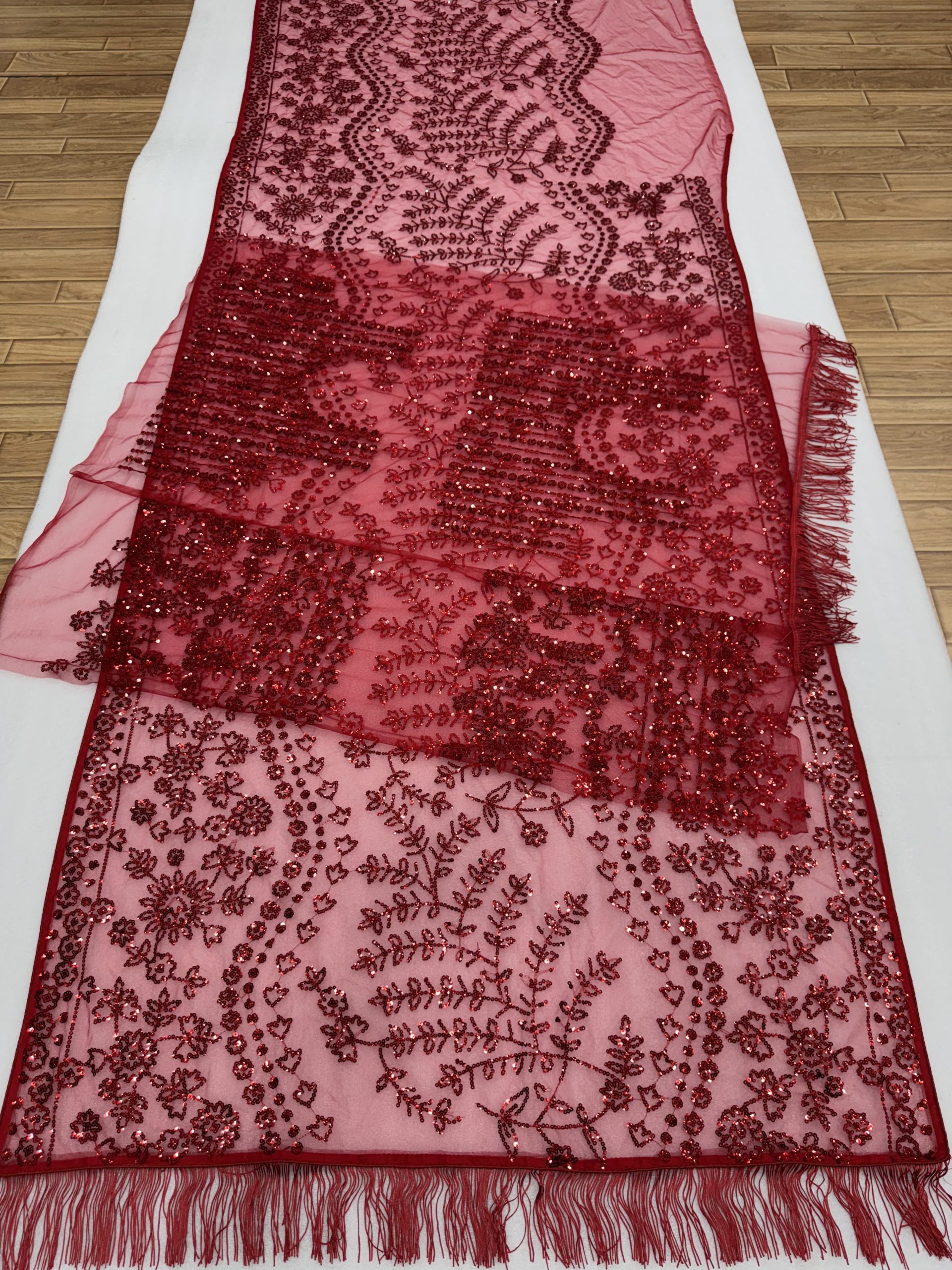 Red Faux Butterfly Net Sequence Saree | Sarees, Bollywood Sarees, Creative Sarees, Designer Sarees, Embroidered Sarees, Ethnic Saree, Modern Digital sarees, Party Wear Sarees