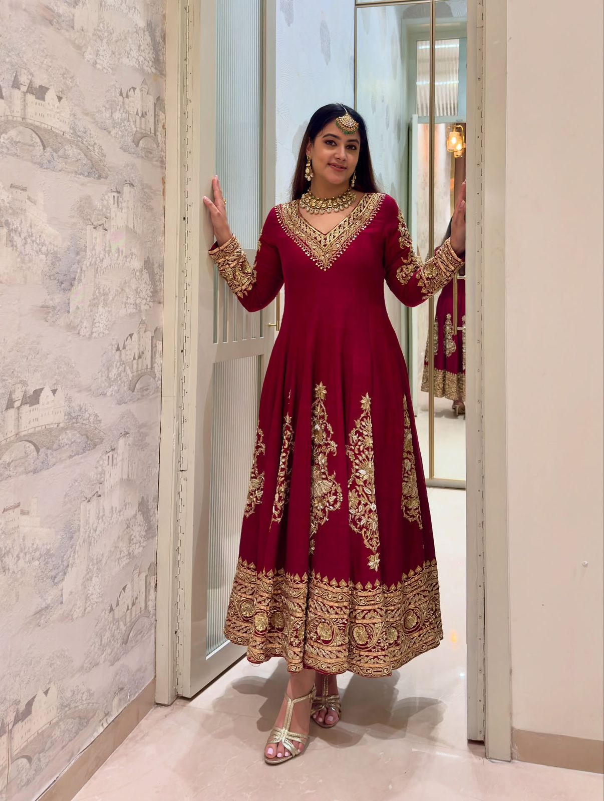 Red Faux Georgette Sequence Lace Work Salwar Suit | Jump Suits, Salwar suit, Casual Suits, Creative suits, Designer Suits, Palazzo Suits, Party Wear Suits, Patiala Suits, Straight Suits