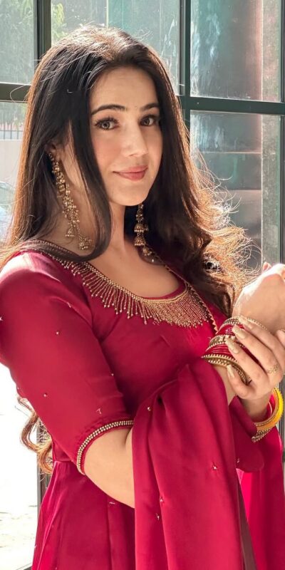 Red Fendy Silk Lace Border Work Gown | Gowns, Bollywood Gowns, Creative Gowns, Designer Gowns, Embroidered Gowns, Party Wear Gowns