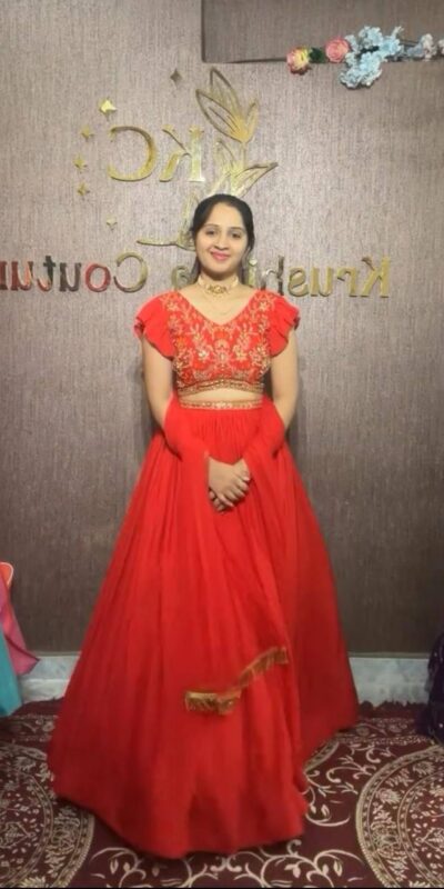 Red Fox Georgette Embroidery Thread Hand Pasting Real Mirror Lehenga Choli | Lehenga, Bollywood Lehenga, Creative Lehenga, Designer Lehenga, Embroidered Lehenga, Party Wear Lehenga