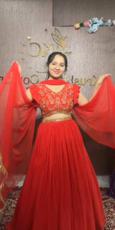 Red Fox Georgette Embroidery Thread Hand Pasting Real Mirror Lehenga Choli | Lehenga, Bollywood Lehenga, Creative Lehenga, Designer Lehenga, Embroidered Lehenga, Party Wear Lehenga