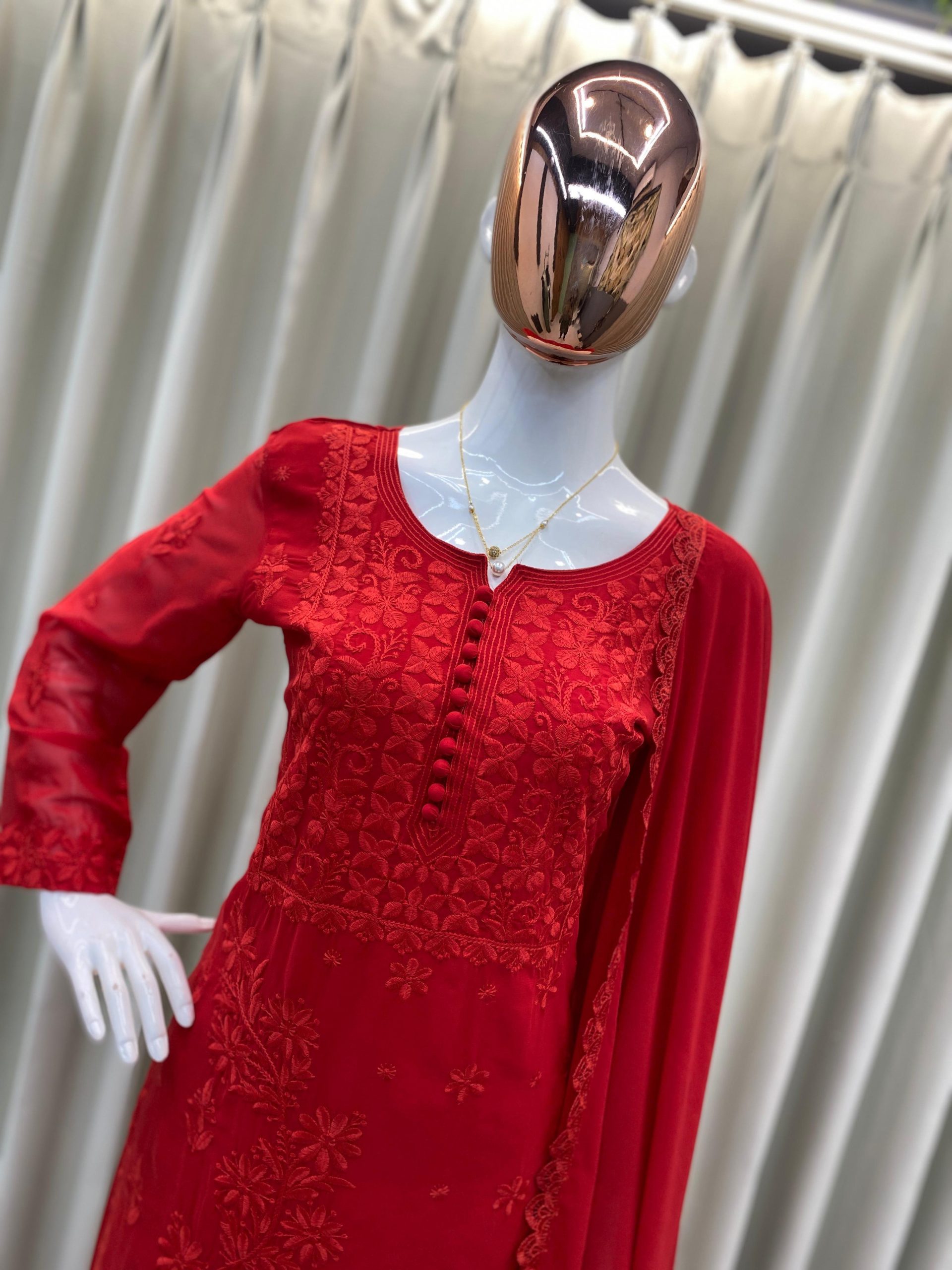 Red Georgette Embroidery Salwar Suit | Jump Suits, Salwar suit, Casual Suits, Creative suits, Designer Suits, Palazzo Suits, Party Wear Suits, Patiala Suits, Straight Suits