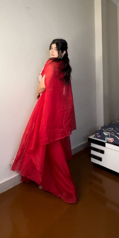 Red Georgette Sequence Diamond Work Dhoti Suit | Jump Suits, Salwar suit, Casual Suits, Creative suits, Designer Suits, Palazzo Suits, Party Wear Suits, Patiala Suits, Straight Suits