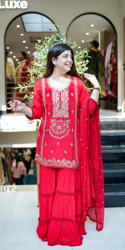 Red Georgette With Sequence Work Salwar Suit | Jump Suits, Salwar suit, Casual Suits, Creative suits, Designer Suits, Palazzo Suits, Party Wear Suits, Patiala Suits, Straight Suits