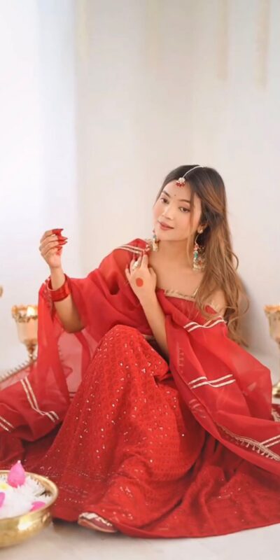Red Rayon Silk Chikan Kari Sequence Salwar Suit | Kurti, Bollywood Kurti, Creative Kurtis, Designer Kurti, Party Wear Kurti, Selfie Kurti