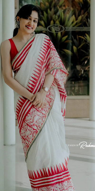 Red Soft Cotton Lace Work Digital Print Saree | Sarees, Bollywood Sarees, Creative Sarees, Designer Sarees, Embroidered Sarees, Ethnic Saree, Modern Digital sarees, Party Wear Sarees