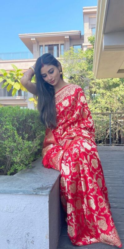 Red Soft Lichi Silk Jacquard Border Saree | Sarees, Bollywood Sarees, Creative Sarees, Designer Sarees, Embroidered Sarees, Ethnic Saree, Modern Digital sarees, Party Wear Sarees