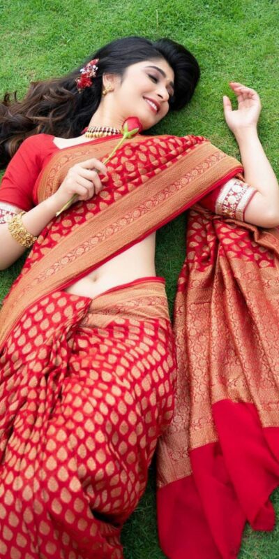 Red Soft Lichi Silk Jacquard Work Saree | Sarees, Bollywood Sarees, Creative Sarees, Designer Sarees, Embroidered Sarees, Ethnic Saree, Modern Digital sarees, Party Wear Sarees