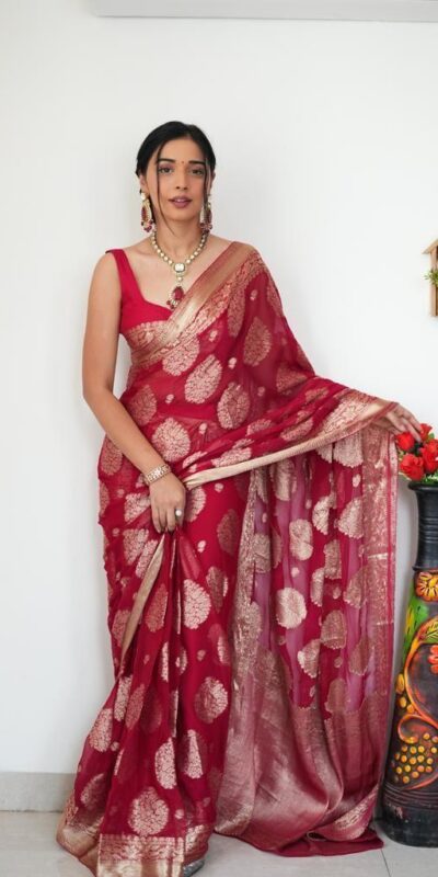 Red Soft Lilan Slab Attractive Charm full Saree | Sarees, Bollywood Sarees, Creative Sarees, Designer Sarees, Embroidered Sarees, Ethnic Saree, Modern Digital sarees, Party Wear Sarees