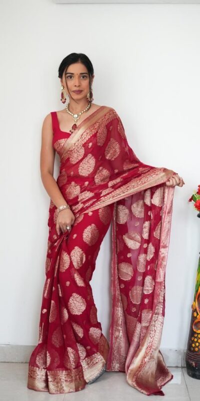Red Soft Lilan Slab Attractive Charm full Saree | Sarees, Bollywood Sarees, Creative Sarees, Designer Sarees, Embroidered Sarees, Ethnic Saree, Modern Digital sarees, Party Wear Sarees