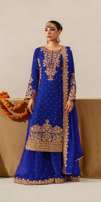 Royal Blue Faux Georgette Lace Work Salwar Suit | Jump Suits, Salwar suit, Casual Suits, Creative suits, Designer Suits, Palazzo Suits, Party Wear Suits, Patiala Suits, Straight Suits