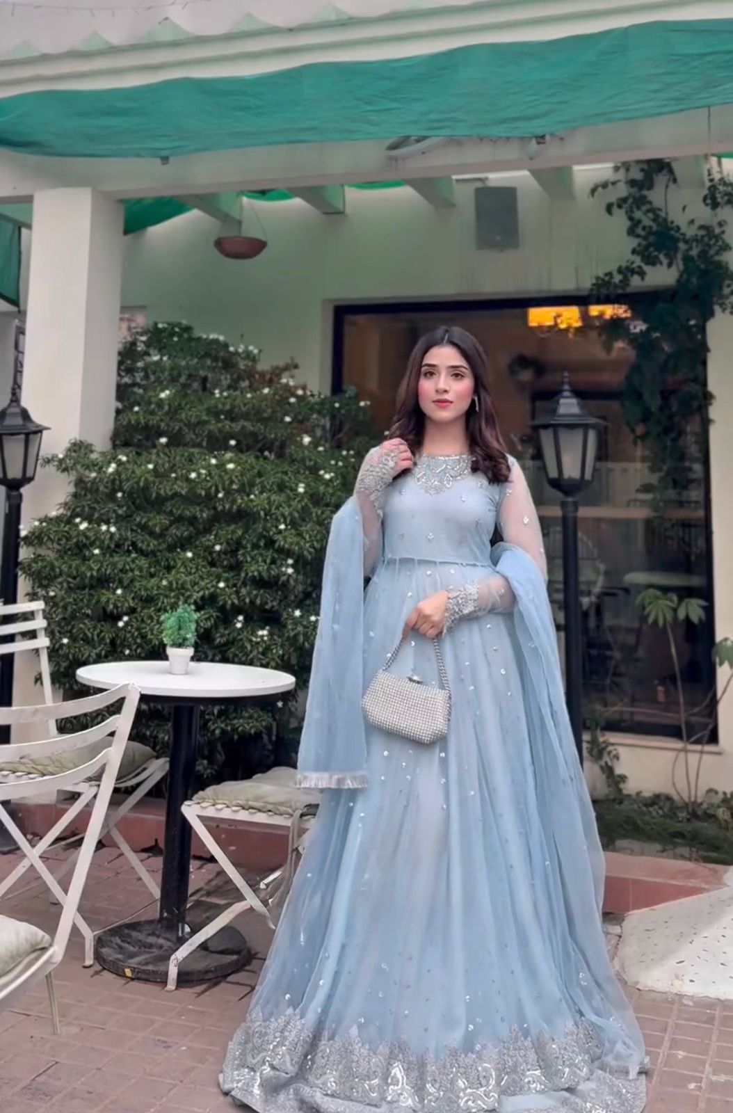 Sky Blue Faux Georgette Sequence Work Lehenga Choli | Lehenga, Bollywood Lehenga, Creative Lehenga, Designer Lehenga, Embroidered Lehenga, Party Wear Lehenga
