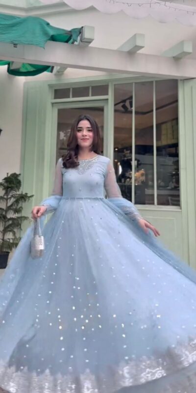 Sky Blue Faux Georgette Sequence Work Lehenga Choli | Lehenga, Bollywood Lehenga, Creative Lehenga, Designer Lehenga, Embroidered Lehenga, Party Wear Lehenga