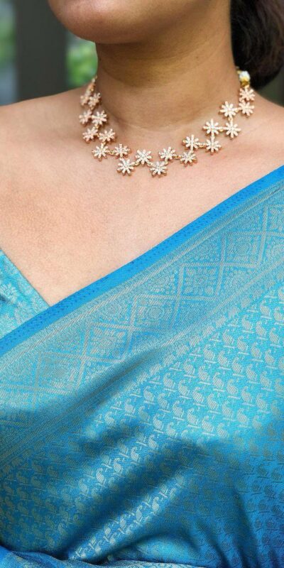 Sky Blue Soft Lichi Silk Lace Work Saree | Sarees, Bollywood Sarees, Creative Sarees, Designer Sarees, Embroidered Sarees, Ethnic Saree, Modern Digital sarees, Party Wear Sarees