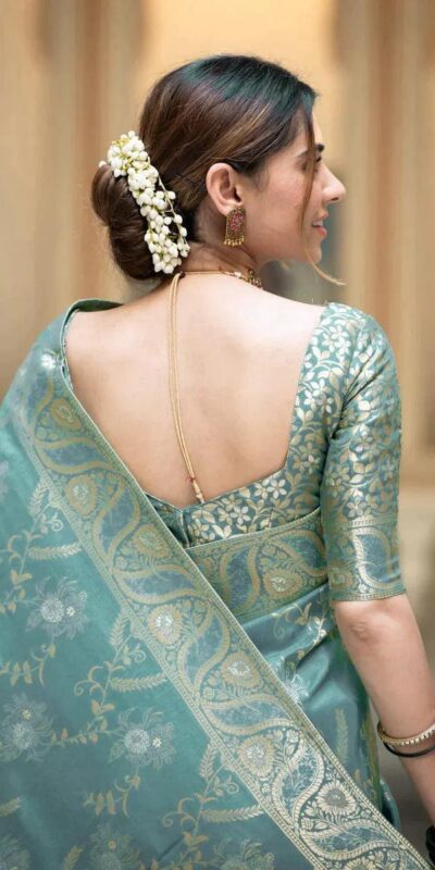 Sky Blue Soft Litchi Silk All Over Weaving Saree | Sarees, Bollywood Sarees, Creative Sarees, Designer Sarees, Embroidered Sarees, Ethnic Saree, Modern Digital sarees, Party Wear Sarees