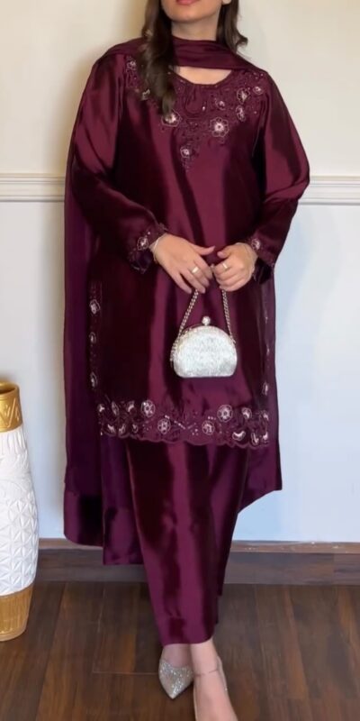 KD 1623 Wine American Silk Salwar Suit Perfect for Wedding, Party, Onam, Family Gatherings, Baisakhi – . Affordable Price ₹1999. Delivery 4-6 Working Days | Jump Suits, Salwar suit, Casual Suits, Creative suits, Designer Suits, Palazzo Suits, Party Wear Suits, Patiala Suits, Straight Suits