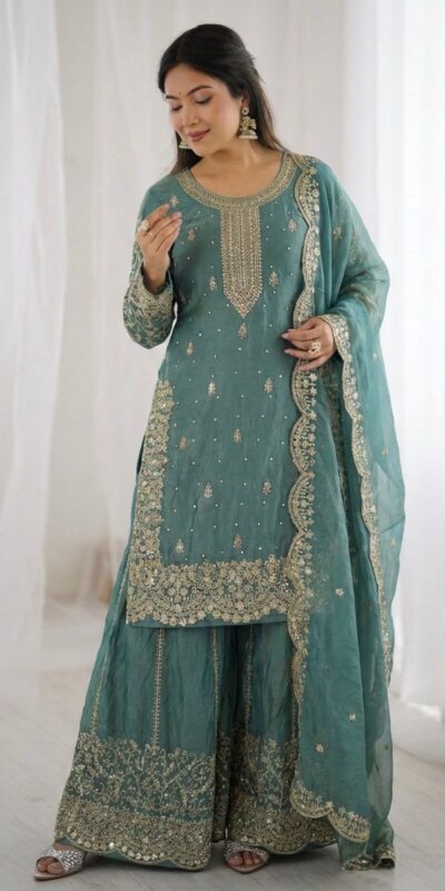 ZSR 3167 Sea Green Fendy Silk Salwar Suitwith Embroidery Work & Lace Work. Now at just ₹2149. Delivery 4-6 Working Days. Shop now. | Jump Suits, Salwar suit, Casual Suits, Creative suits, Designer Suits, Palazzo Suits, Party Wear Suits, Patiala Suits, Straight Suits
