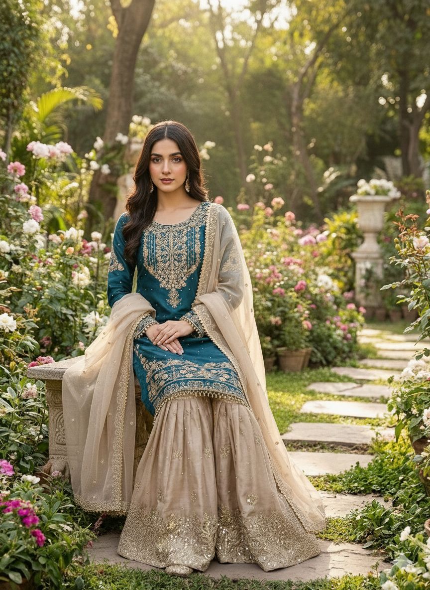 Teal Organza Silk Embroidery Lace Work Salwar Suit | Jump Suits, Salwar suit, Casual Suits, Creative suits, Designer Suits, Palazzo Suits, Party Wear Suits, Patiala Suits, Straight Suits