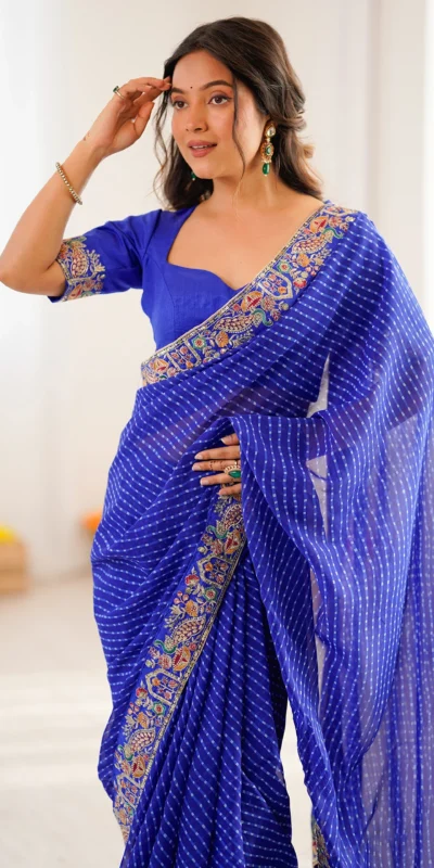 SP 79 Blue Faux Georgette Saree Perfect for Wedding, Party, Lohri, Engagement, Baby Shower – . Now at just ₹1999. Delivery 4-6 Working Days. Shop now | Sarees, Bollywood Sarees, Creative Sarees, Designer Sarees, Embroidered Sarees, Ethnic Saree, Modern Digital sarees, Party Wear Sarees