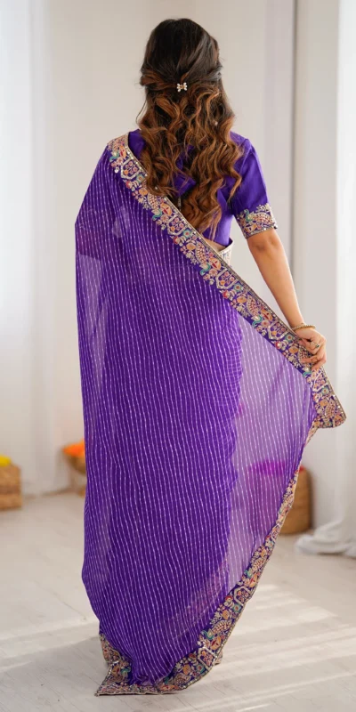 SP 79 Purple Faux Georgette Saree Perfect for Wedding, Party, Lohri, Engagement, Baby Shower – . Now at just ₹1999. Delivery 4-6 Working Days. Shop now | Sarees, Bollywood Sarees, Creative Sarees, Designer Sarees, Embroidered Sarees, Ethnic Saree, Modern Digital sarees, Party Wear Sarees