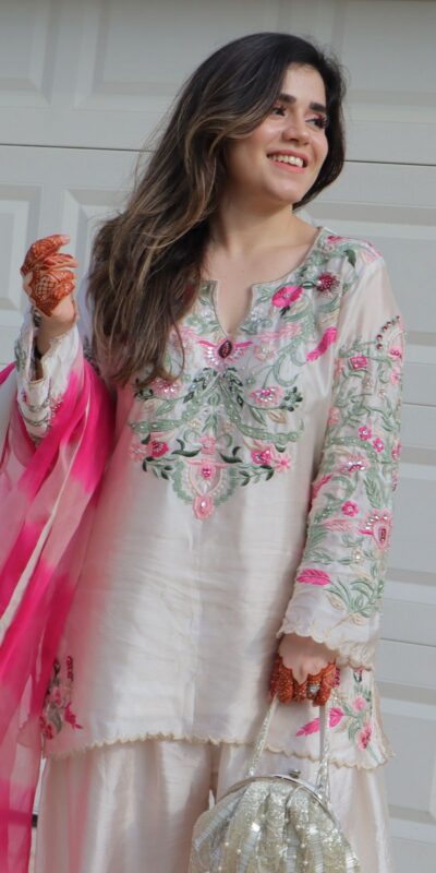 White Crap Silk Embroidery Digital Print Salwar Suit | Jump Suits, Salwar suit, Casual Suits, Creative suits, Designer Suits, Palazzo Suits, Party Wear Suits, Patiala Suits, Straight Suits
