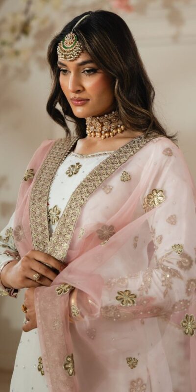 White Georgette Sequence Work Salwar Suit | Jump Suits, Salwar suit, Casual Suits, Creative suits, Designer Suits, Palazzo Suits, Party Wear Suits, Patiala Suits, Straight Suits