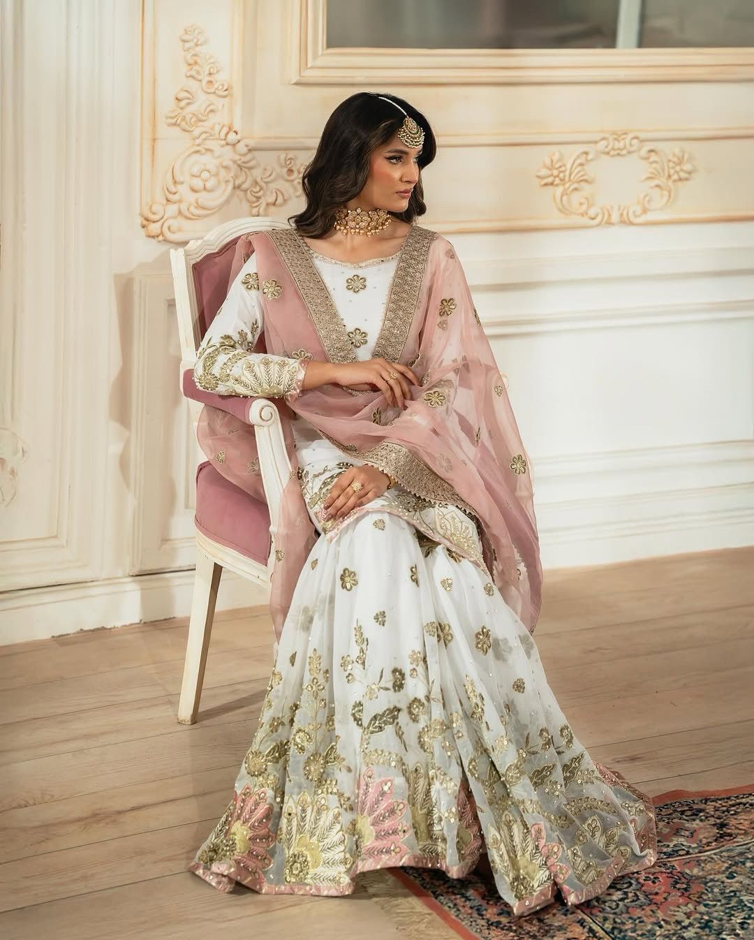 White Georgette Sequence Work Salwar Suit | Jump Suits, Salwar suit, Casual Suits, Creative suits, Designer Suits, Palazzo Suits, Party Wear Suits, Patiala Suits, Straight Suits
