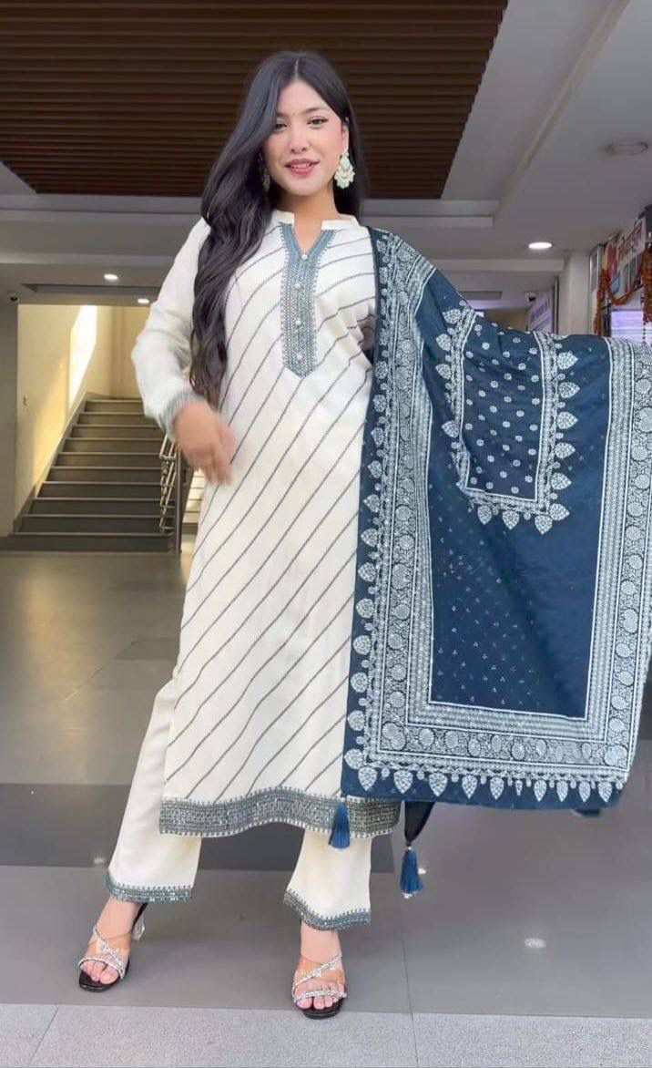 White Maslin With Digital Printed Salwar Suit | Jump Suits, Salwar suit, Casual Suits, Creative suits, Designer Suits, Palazzo Suits, Party Wear Suits, Patiala Suits, Straight Suits