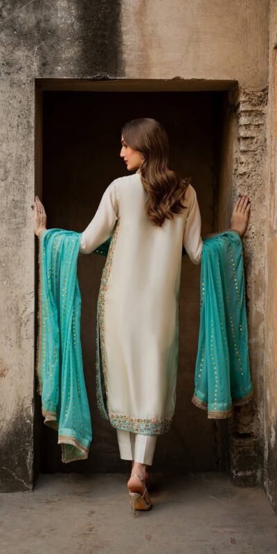 White Organza Silk Embroidery Lace Work Salwar Suit | Jump Suits, Salwar suit, Casual Suits, Creative suits, Designer Suits, Palazzo Suits, Party Wear Suits, Patiala Suits, Straight Suits